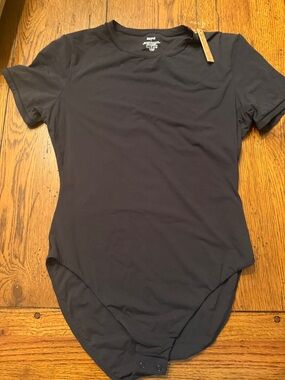 Basic Black Short Sleeve Bodysuit